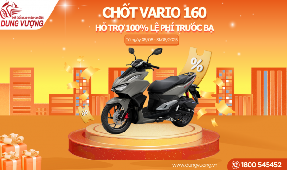 CHỐT VARIO 160cc - HỖ TRỢ 100% LỆ PHÍ TRƯỚC BẠ